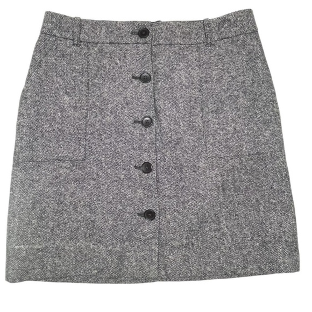 Eddie Bauer Mercer Fit Tweed Wool-Blend A-Line Skirt – Size 2